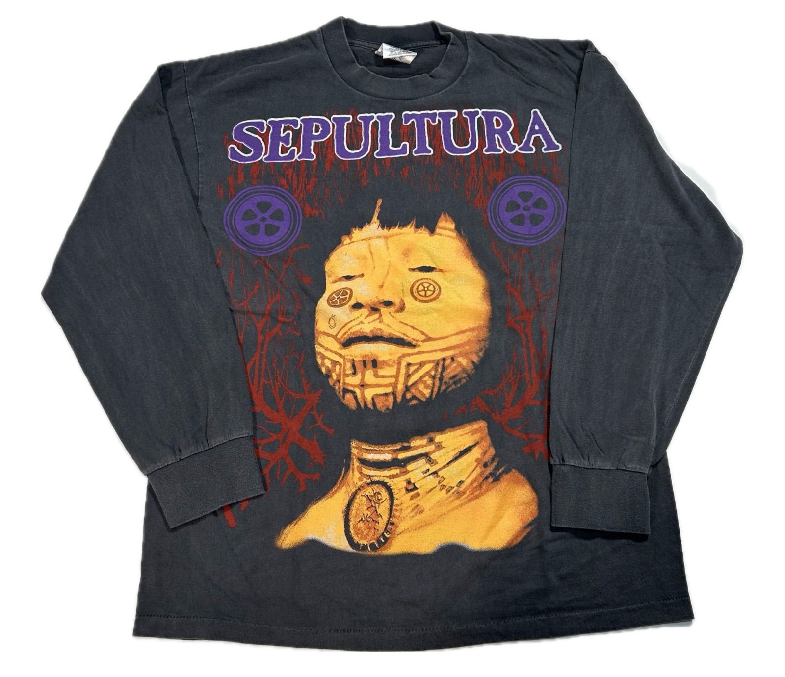 087 SEPULTURA セパルトゥラ Roots バンド 長袖Tシャツ L - メルカリ