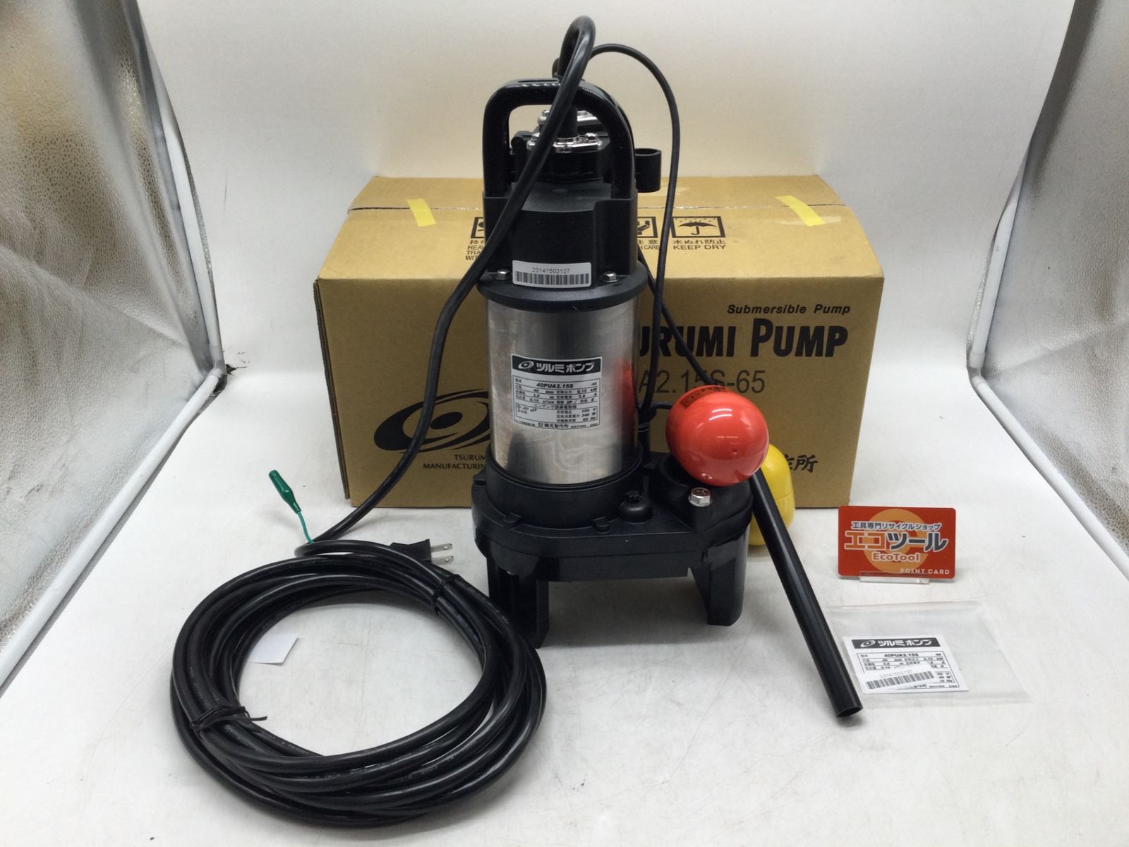 未開封・未使用】☆鶴見製作所 水中ポンプ 100V 60Hz 40mm 40PUA2.15S 