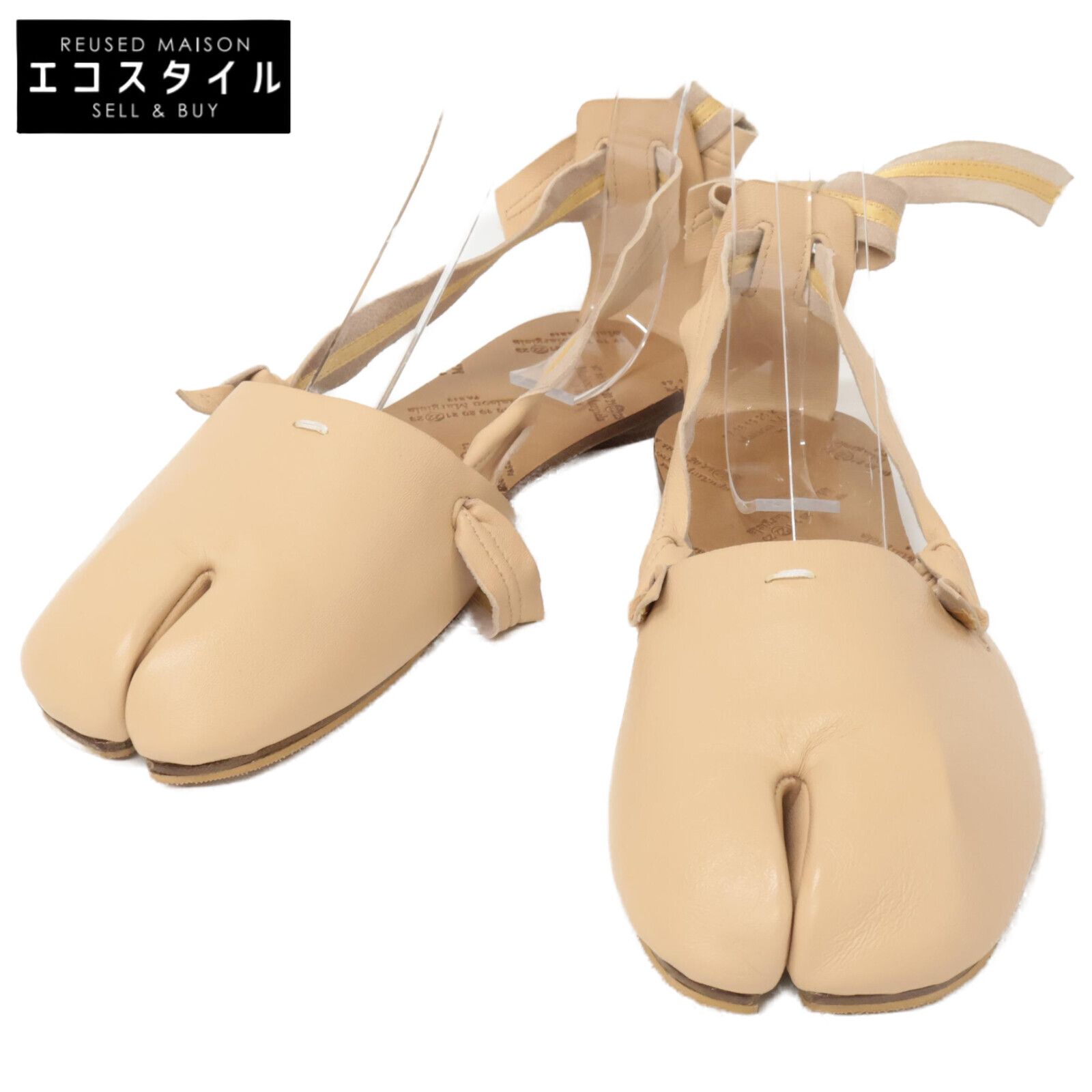 Maison Margiela メゾンマルジェラ 22 S39WP0131 Tabi タビ カーフスキン バックストラップ バレエ サイズの表記はございません