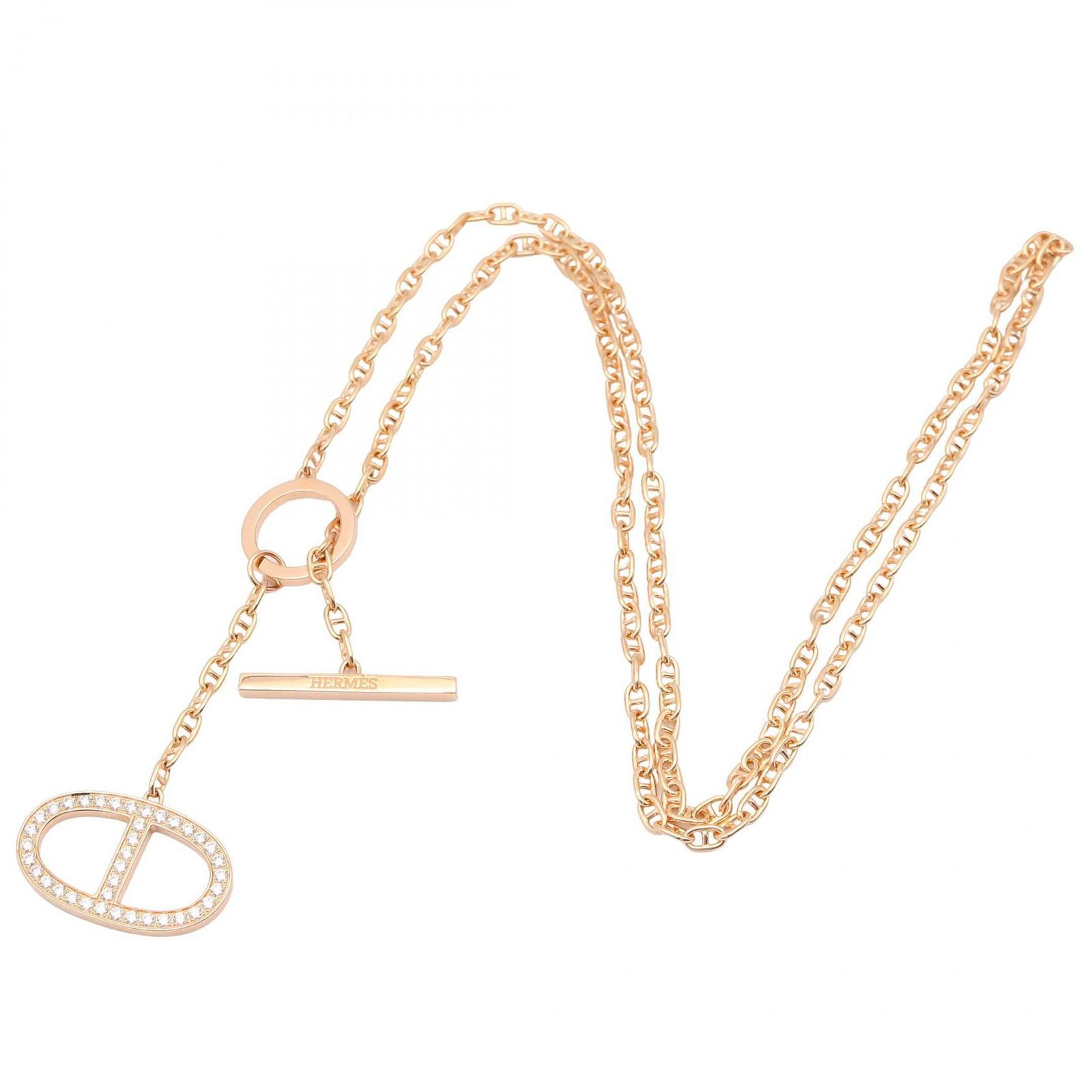 エルメス HERMES ネックレス シェーヌ ダンクル コントゥール 