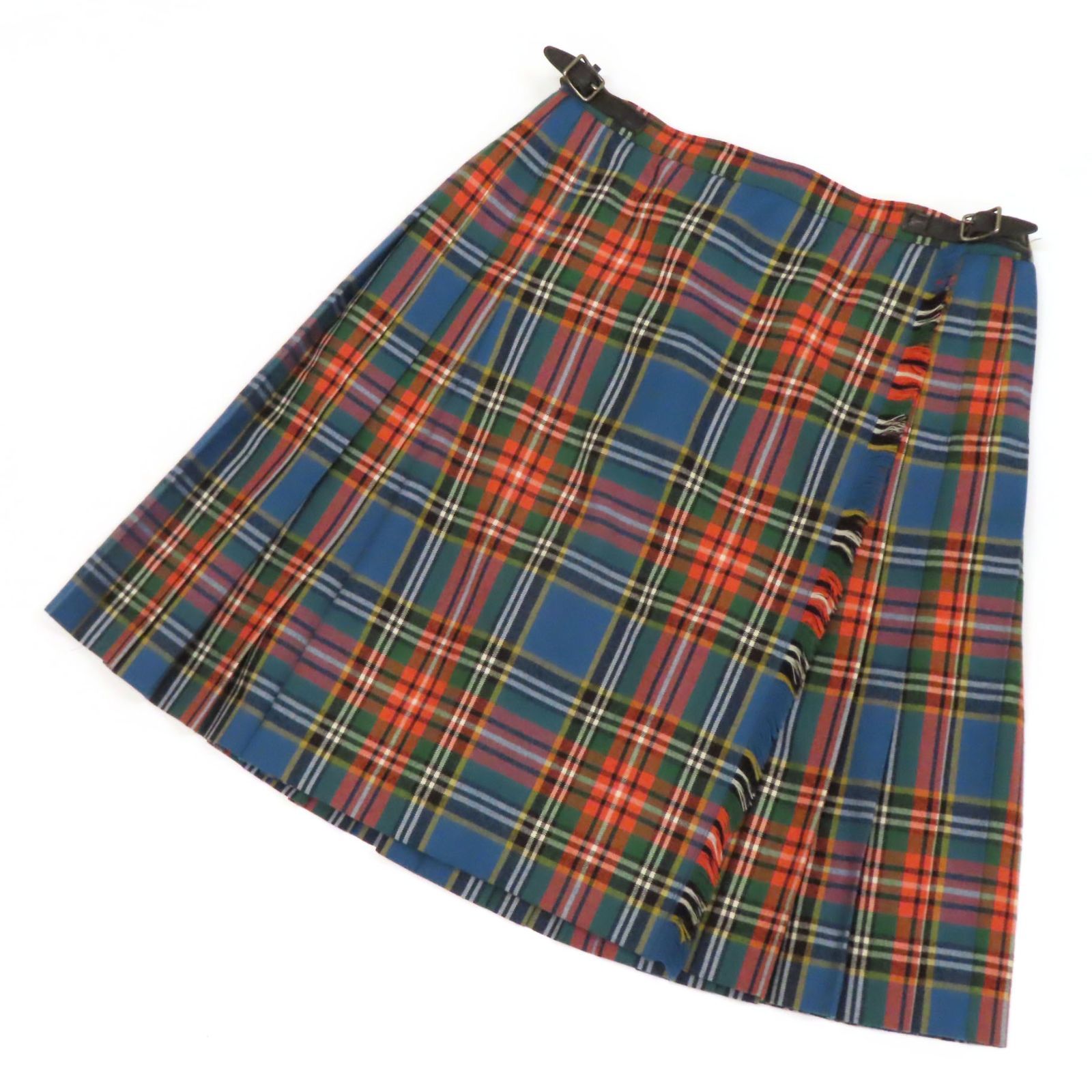 WI25016 美品 RALPH LAUREN ラルフローレン フレア スカート プリーツ 