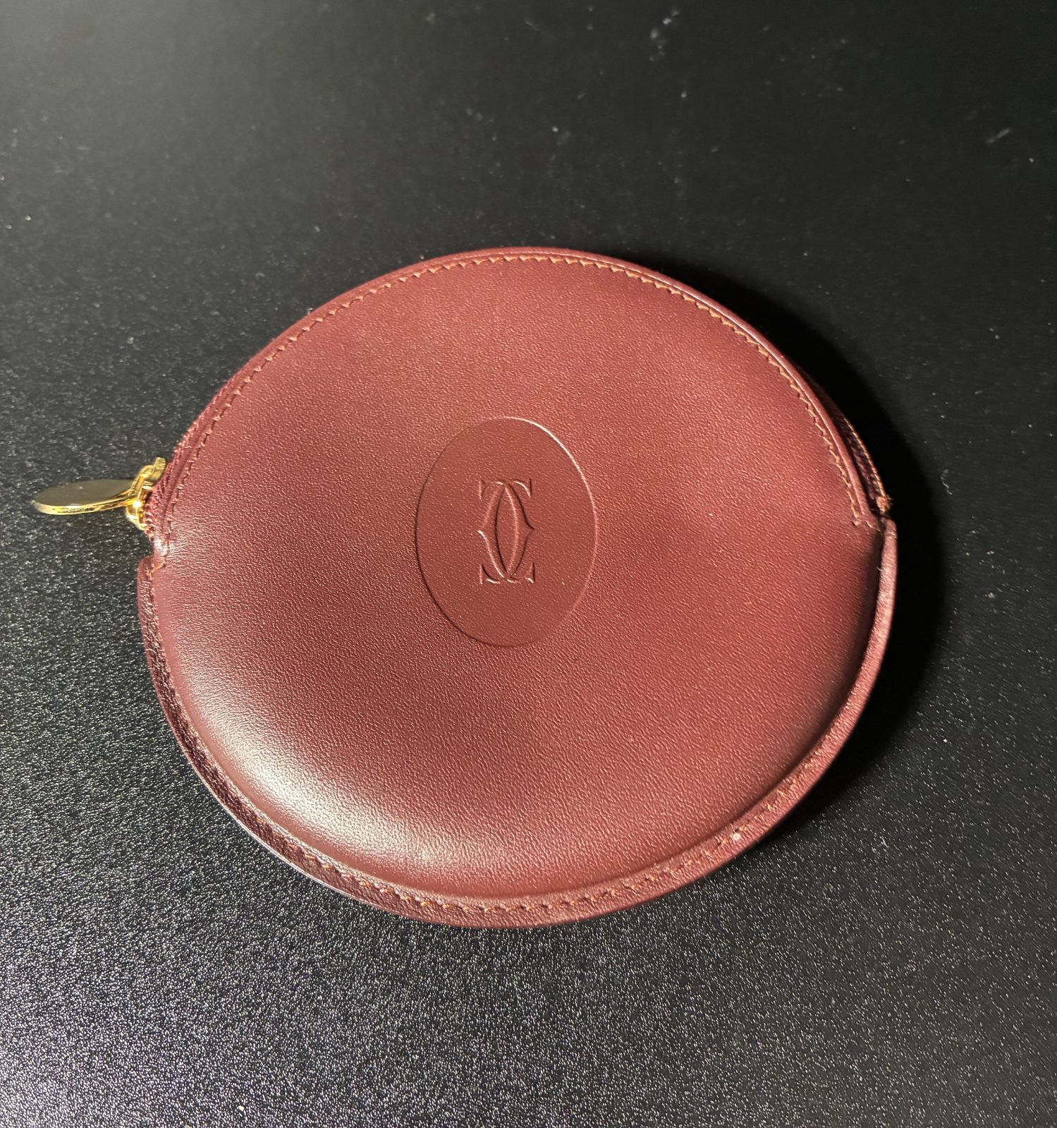 ☆ カルティエ Cartier マストライン ラウンド型 コインケース 小銭入れ