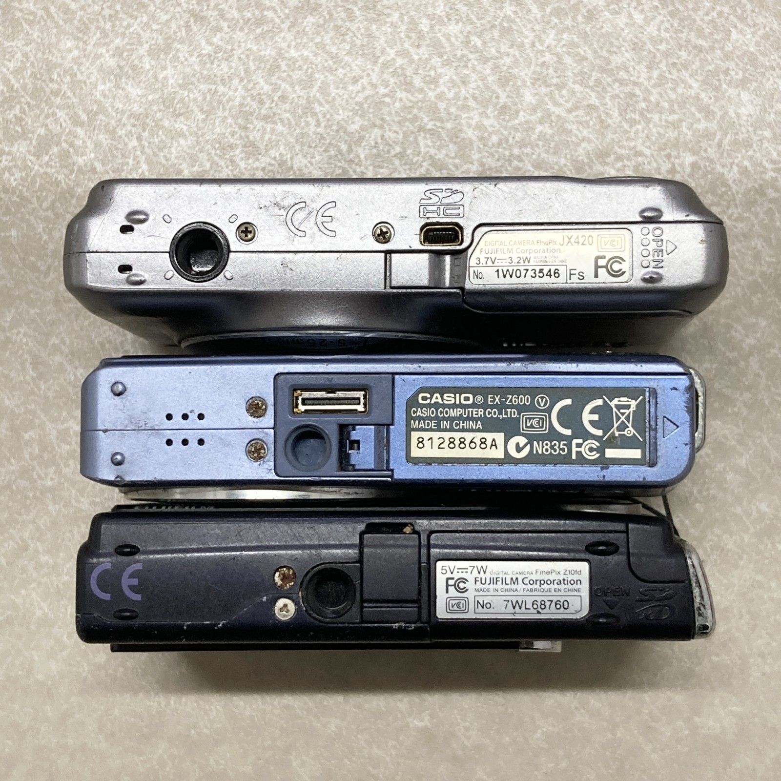 カメラ ○ 【ジャンク品】 デジタルカメラ デジカメ 3点 まとめ商品
