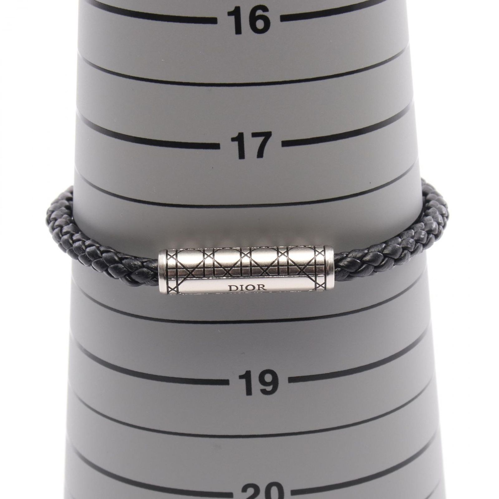DIOR ブレスレット　メンズブレスレット ディオール Dior ブレスレット カナージュ ブレイドレザー