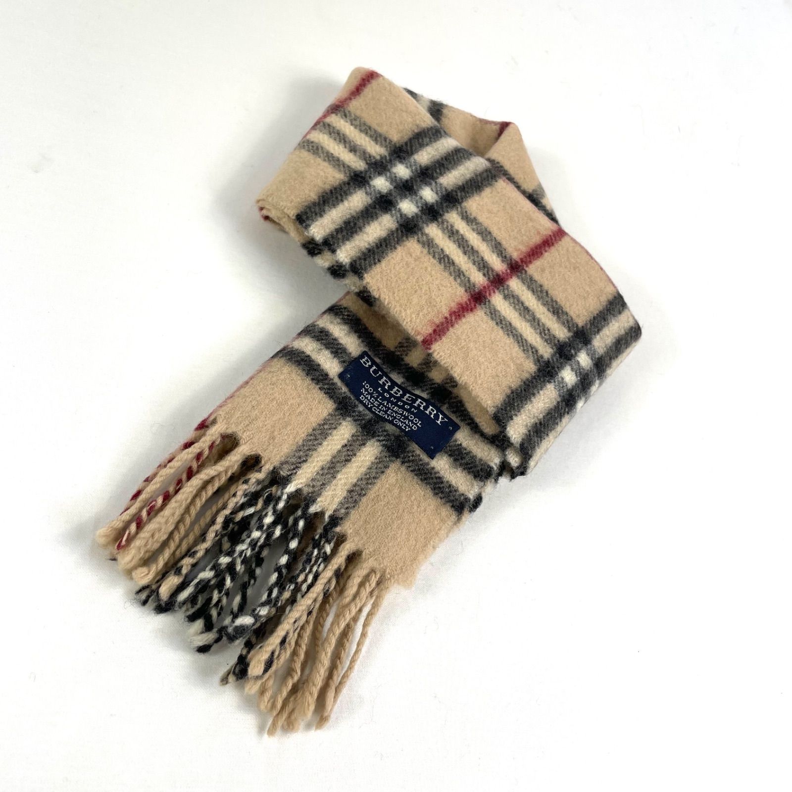 新品 バーバリーロンドン ノバチェック マフラー フリンジ 毛 ウール ベージュ t1474 バーバリーロンドンマフラー ノバチェックフリンジ ラムズウール