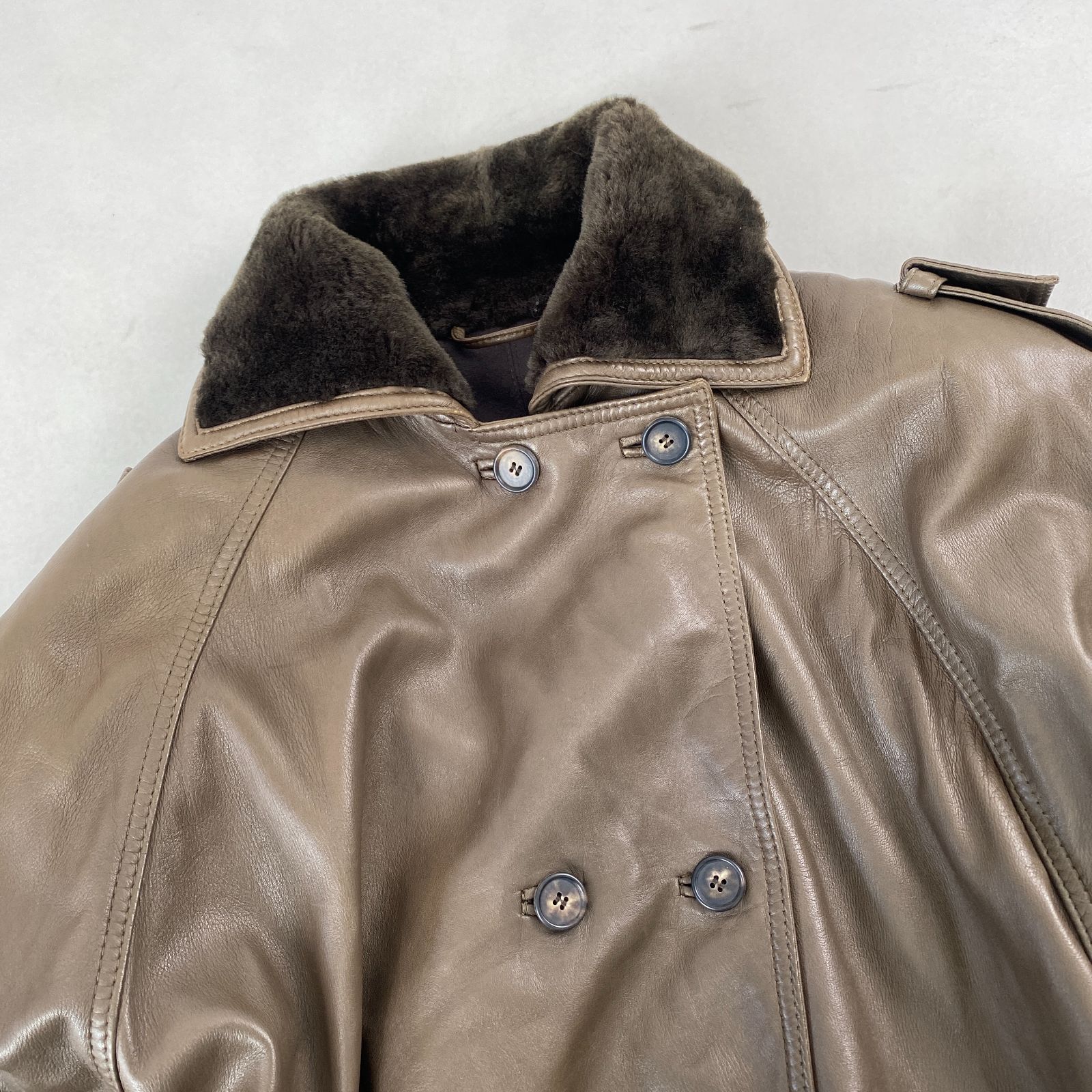 GIANNI VERSACE トレンチコート ジャンニヴェルサーチ ベルサーチ ジャンニヴェルサーチGIANNI VERSACE カシミヤウールロングダブル