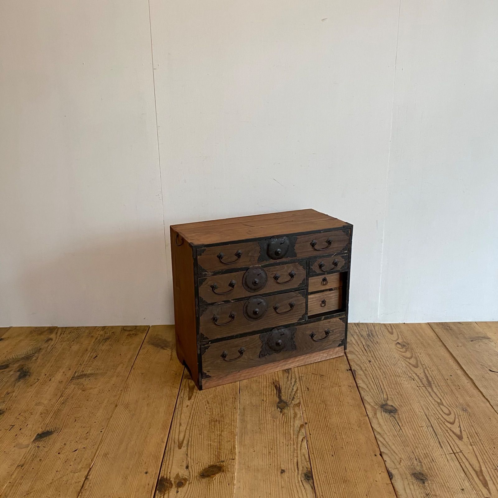 アンティーク 箪笥 チェスト 引き出し 茶箪笥 無垢材 y146 - メルカリ