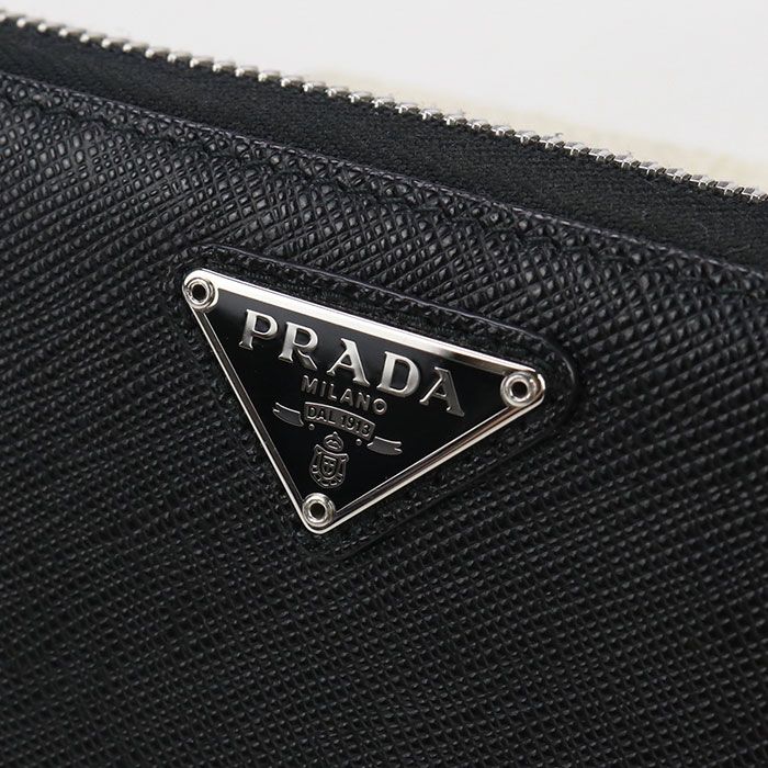 PRADA プラダ ジップアラウンド サフィアーノトライアングル 1ML506