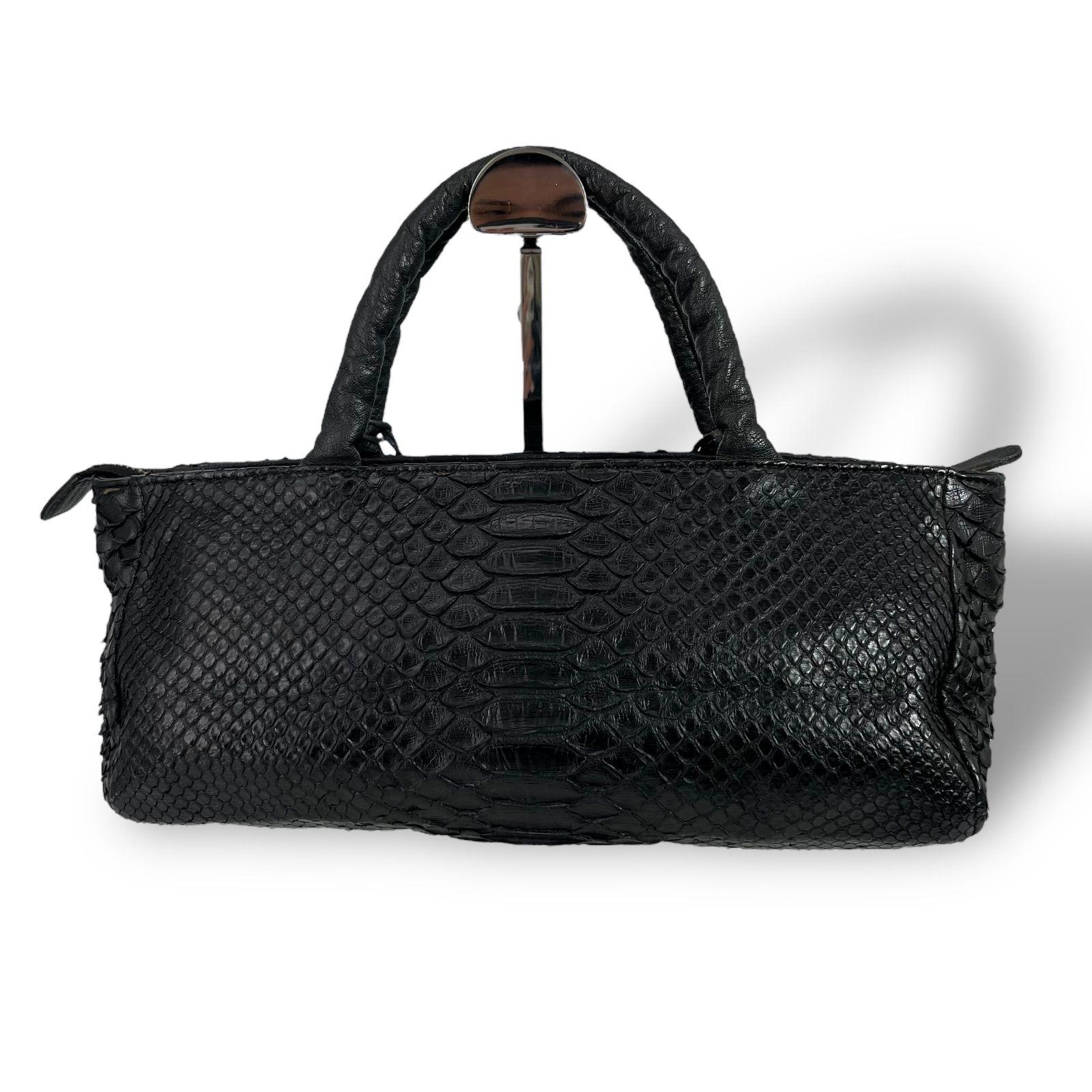 極美品】IBIZA イビサ レディース ハンドバッグ ダイヤモンドパイソン