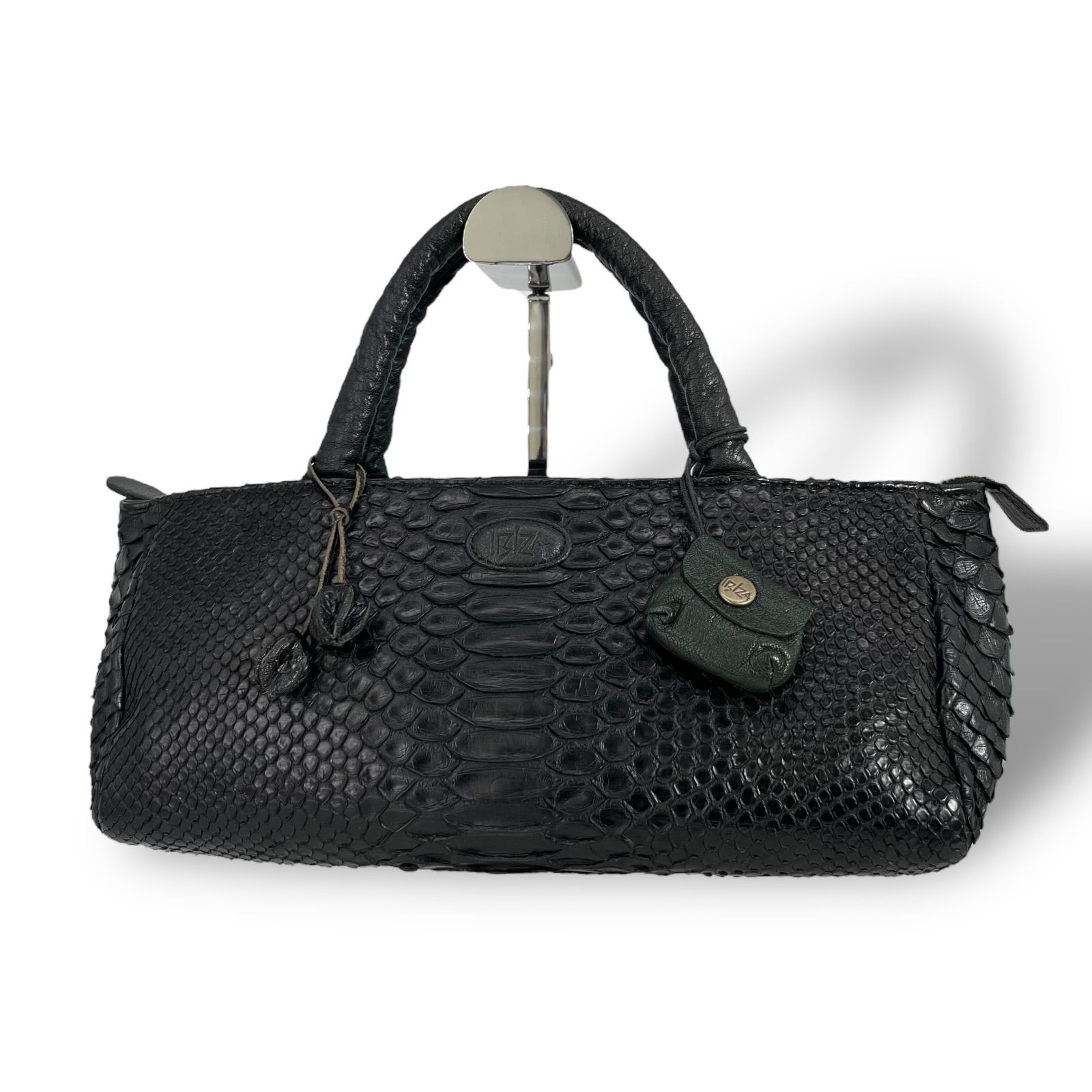 極美品】IBIZA イビサ レディース ハンドバッグ ダイヤモンドパイソン