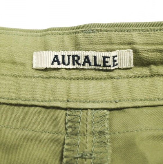 AURALEE オーラリー WASHED FINX LIGHT CHINO WIDE SHORTS ウォッシュドフィンクス ライトチノ ワイドショーツ 5 L KHAKI BEIGE ショートパンツ ボトムス g 23895