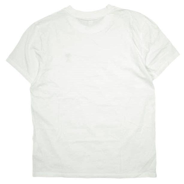 AMI Alexandre Mattiussi アミ アレクサンドルマテュッシ AMI DE COEUR T-SHIRT ハートロゴ刺繍Tシャツ BFHJ108.723 S WHITE 半袖 PARIS AMI Alexandre Mattiussi アミ アレクサンドルマテュッシ ポルトガル製
