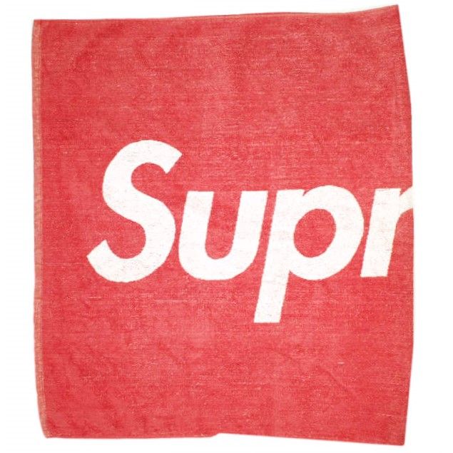 SUPREME シュプリーム 13SS LOGO BEACH TOWEL ロゴ ビーチタオル RED