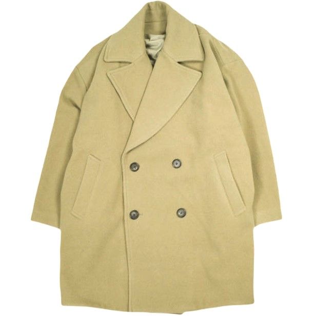 UN ユーエヌ 21AW Firsthand x is-ness DOUBLE COAT ウールダブルコート 214-73504 M BEIGE アウター g23887