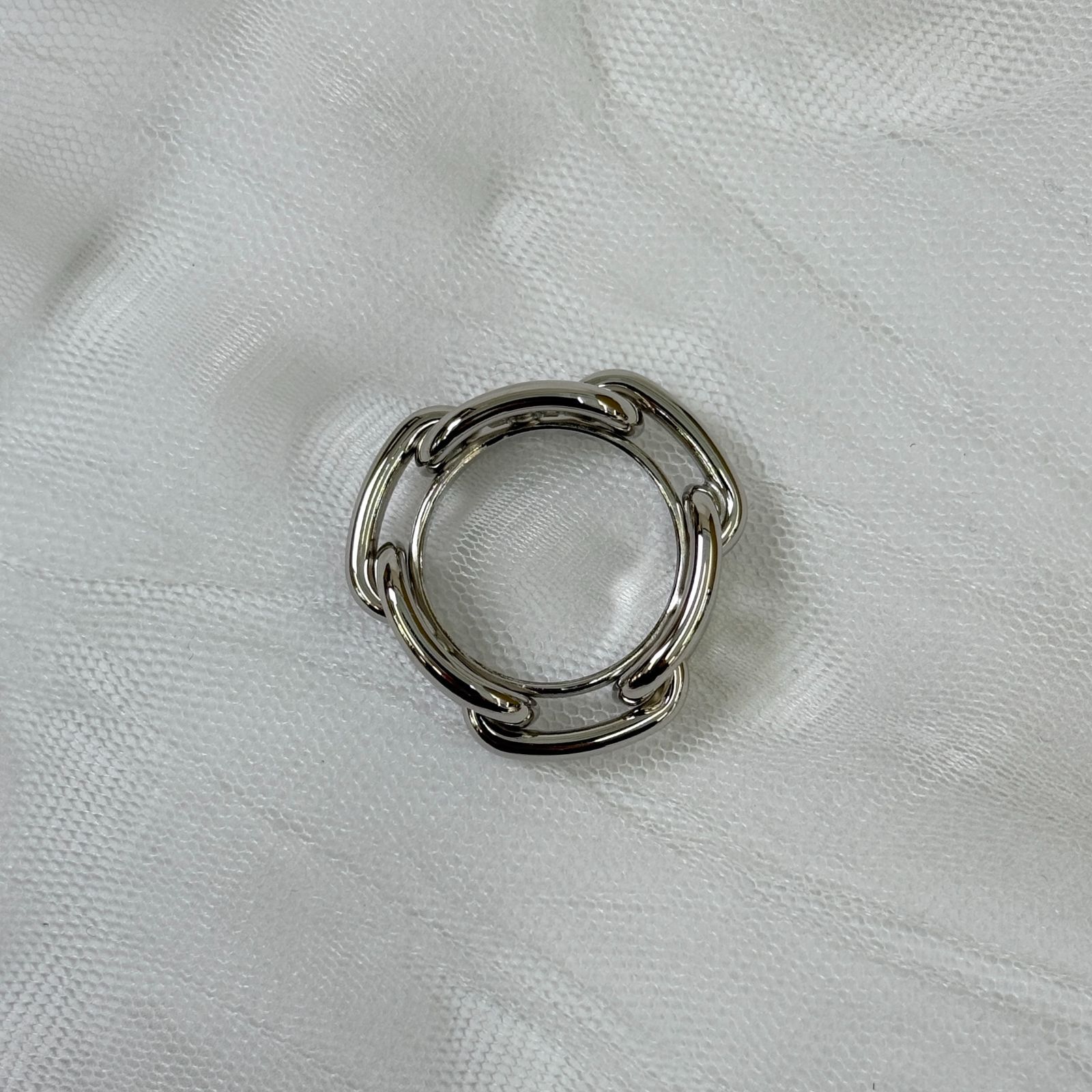 鑑定済み【 美品 】エルメス 《 レガート 》 シルバー 90 スカーフ