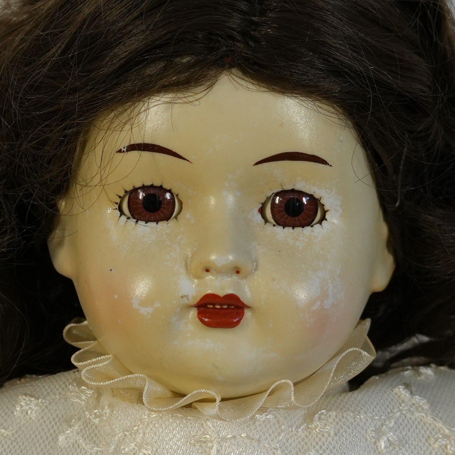 IM] 西洋人形 ビスクドール スリーピングアイ 高さ48cm 現状品 - メルカリ