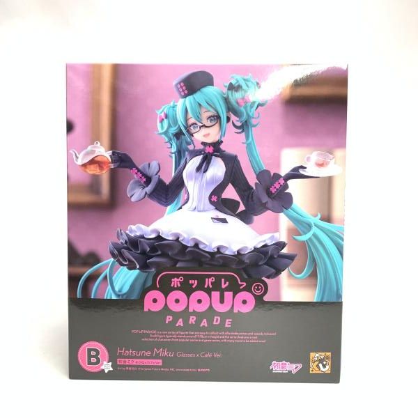 最新作 【中古】未開)B賞 POP UP PARADE 初音ミク めがね✕カフェVer. ｢グッスマくじ 初音ミク 2025 Autumn｣ [18] その他