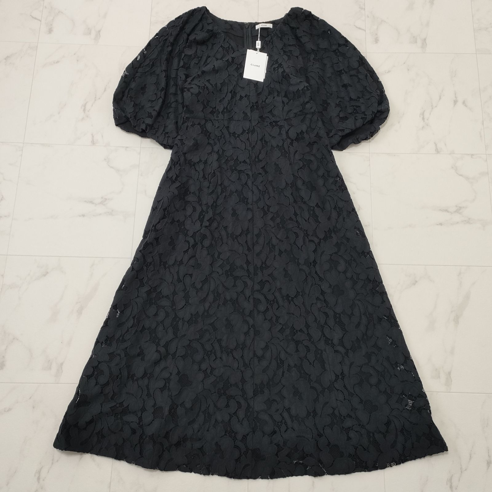 タグ付き未使用品】CLANE クラネ VINTAGE LACE PUFF ONE PIECE
