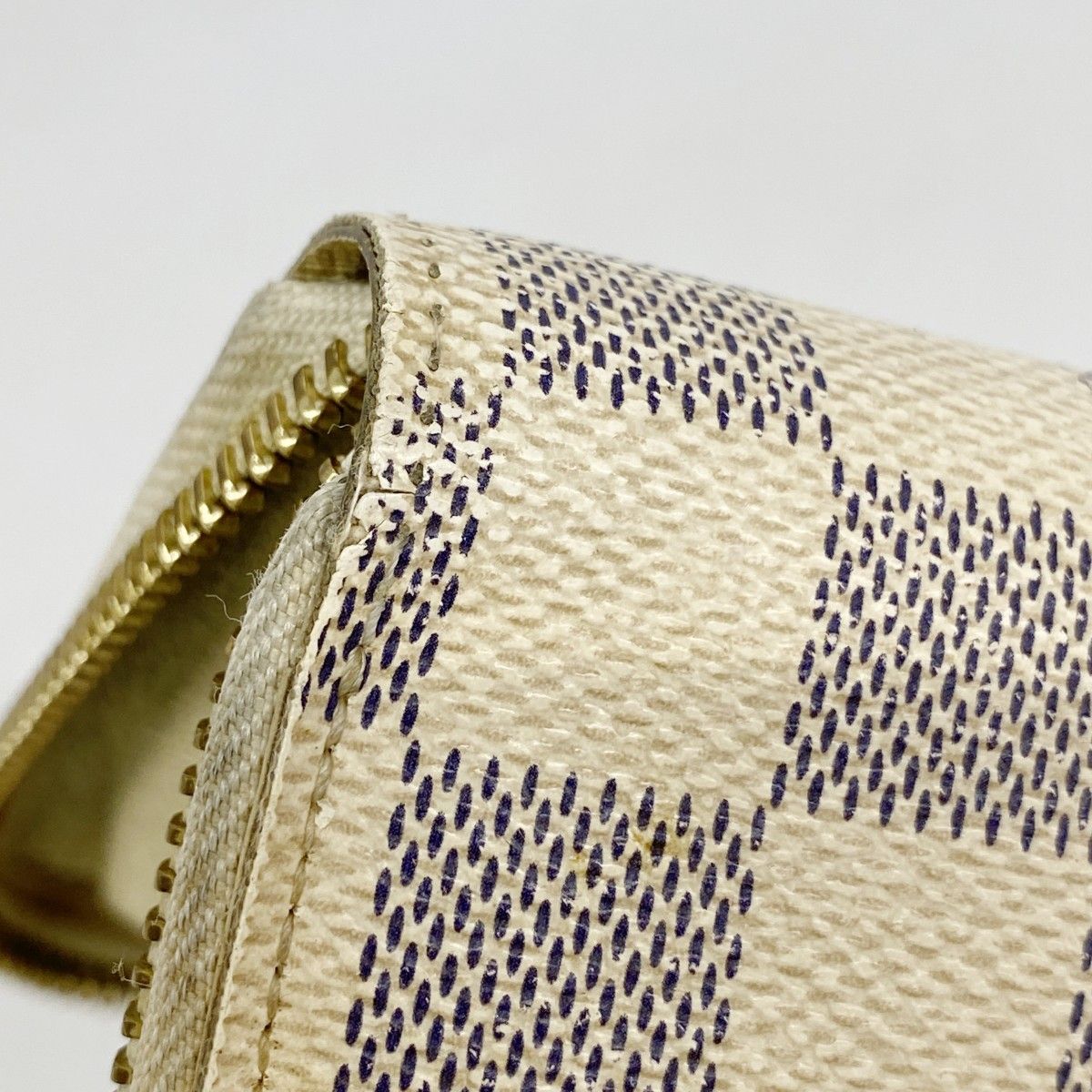 5me5744】ルイヴィトン 長財布 ダミエ・アズール ジッピー