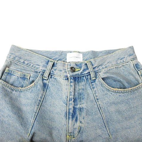 Camphor wood カンファーウッド ダメージデニム ワイドバギー 汚れ加工