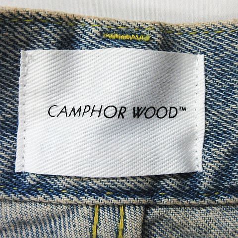 Camphor wood カンファーウッド ダメージデニム ワイドバギー 汚れ加工