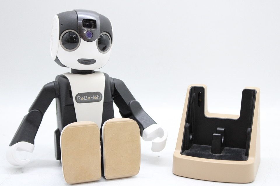 ジャンク シャープ ロボホン RoBoHon SR-01M-W モバイル型ロボット SHARP ITJRHF1BJCBK -Z10-byebye