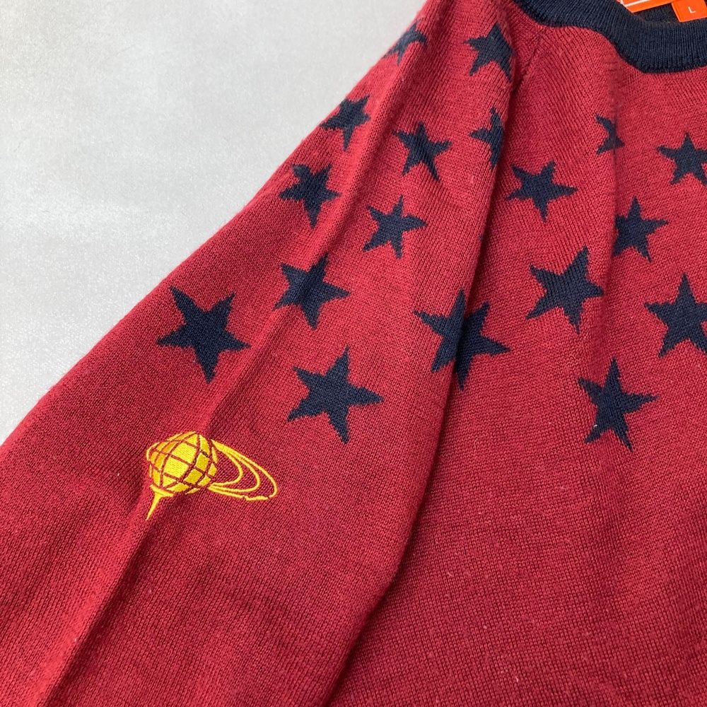 BEAMS GOLF 星柄セーター BEAMS HEART（ビームス ハート） ニット セーター 星柄 クルーネック