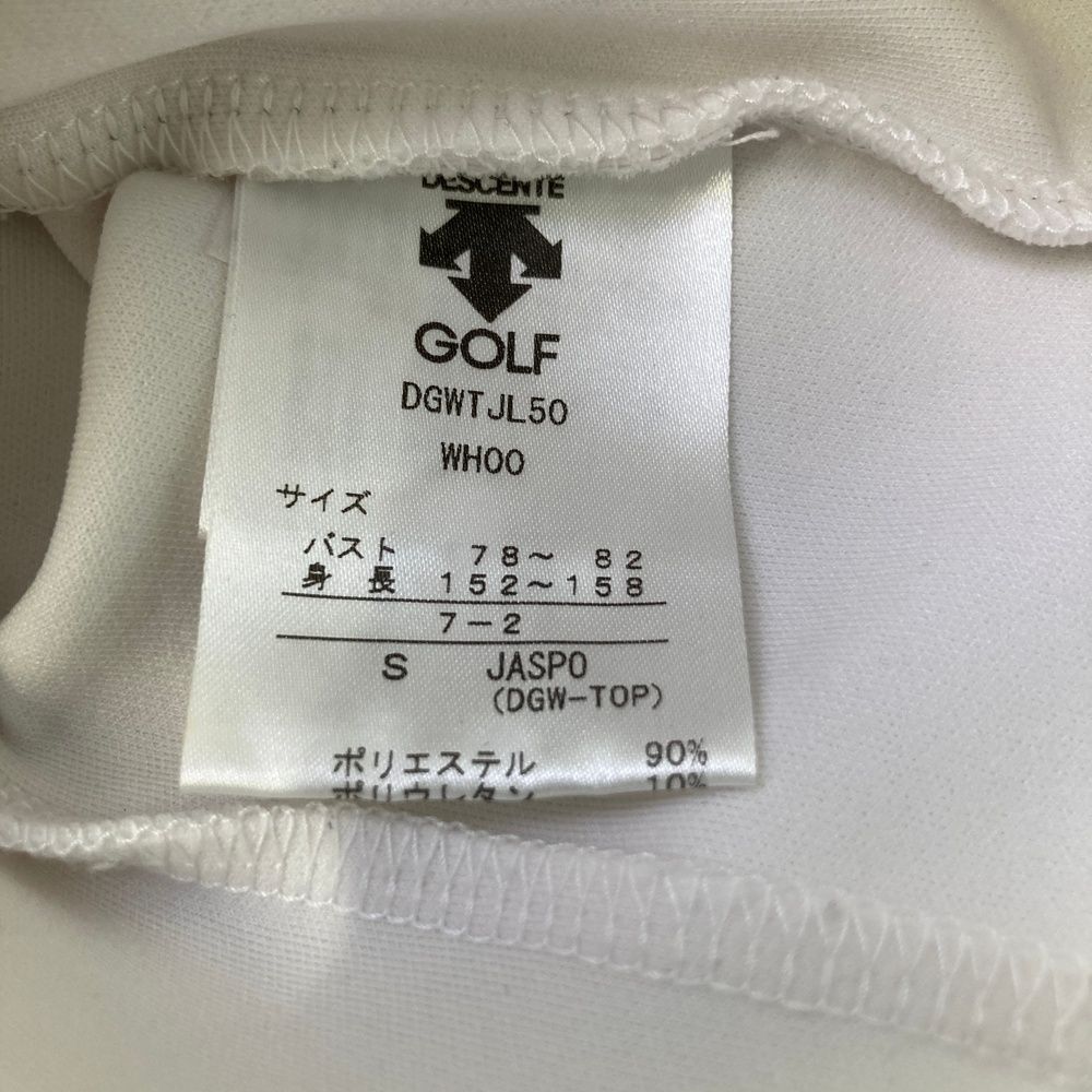 サイズ：S DESCENTE GOLF デサントゴルフ ジップジャケット ホワイト系