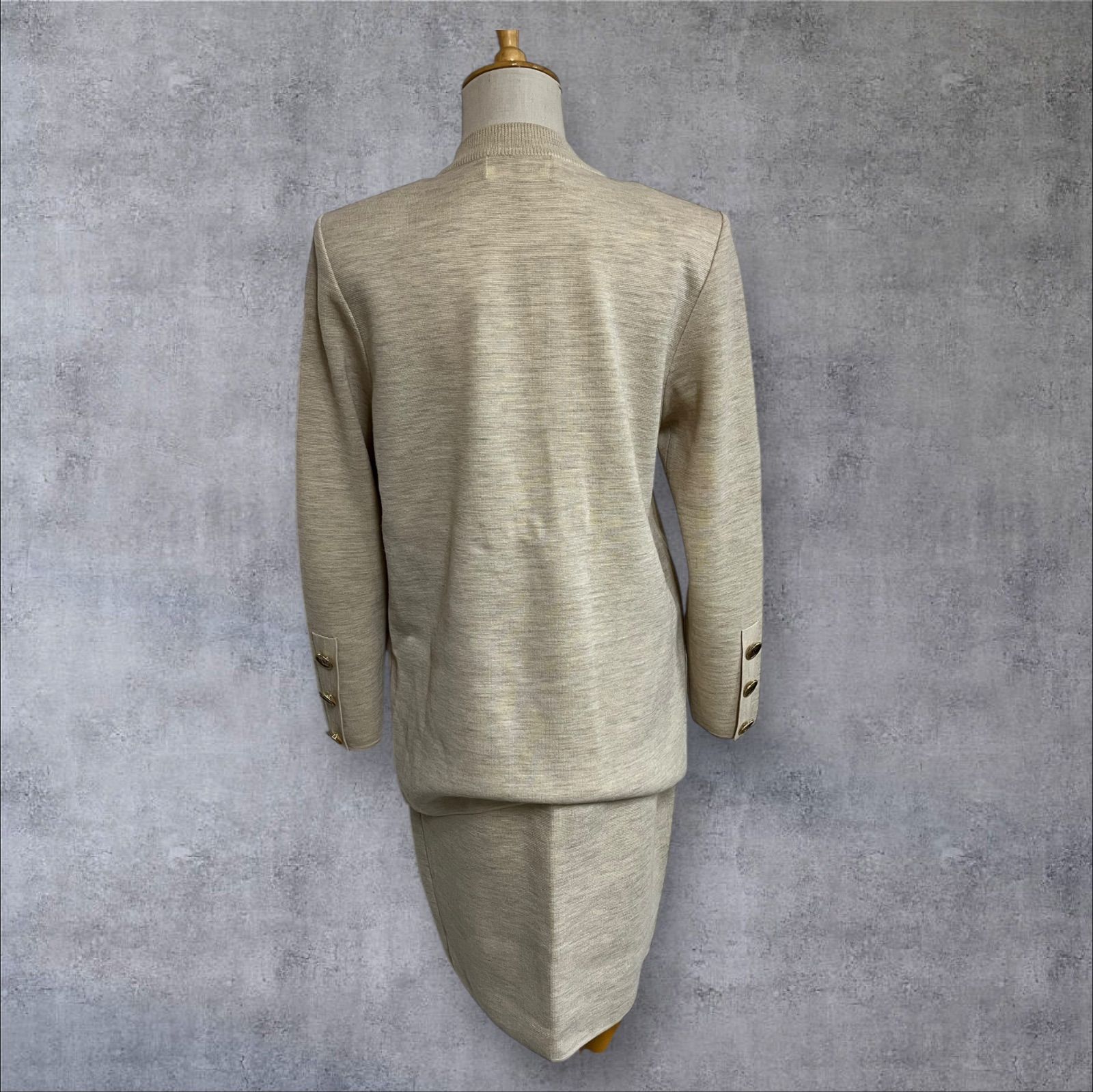 Yves Saint Laurent セットアップ レディース ロゴ金ボタン Mサイズ 9