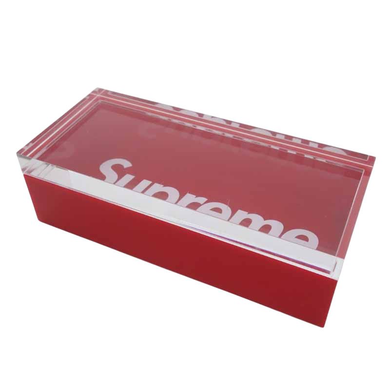 シュプリーム SUPREME 16AW Lucite Box アクリルボックス ケース レッド サイズ ユニセックス-
