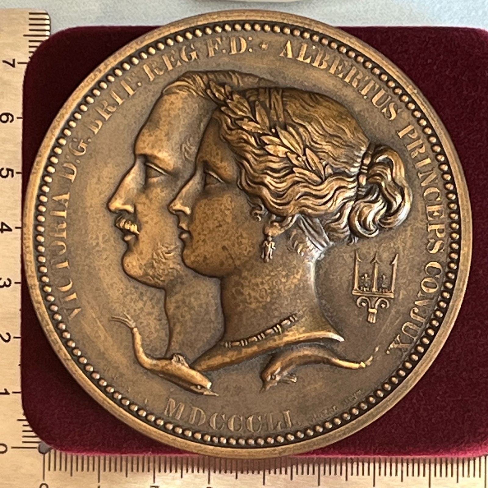 希少 1851年 イギリス ロンドン万国博覧会記念大型メダル