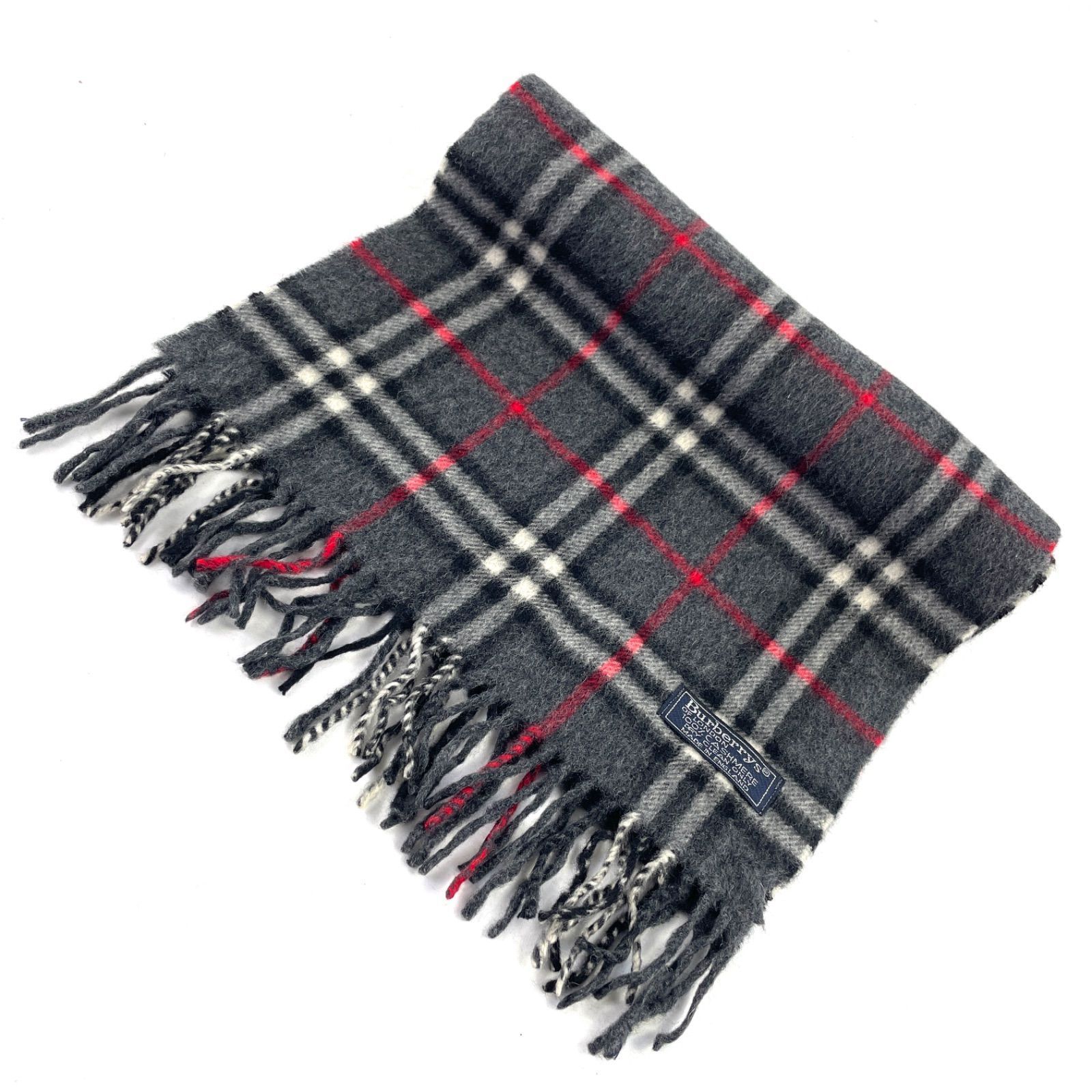 t1609 バーバリーズオブロンドンマフラー カシミア100% グレーノバ