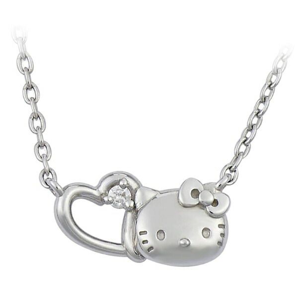 サンリオ ハローキティ プチハートネックレス シルバー アクセサリー 日本製 Sanrio