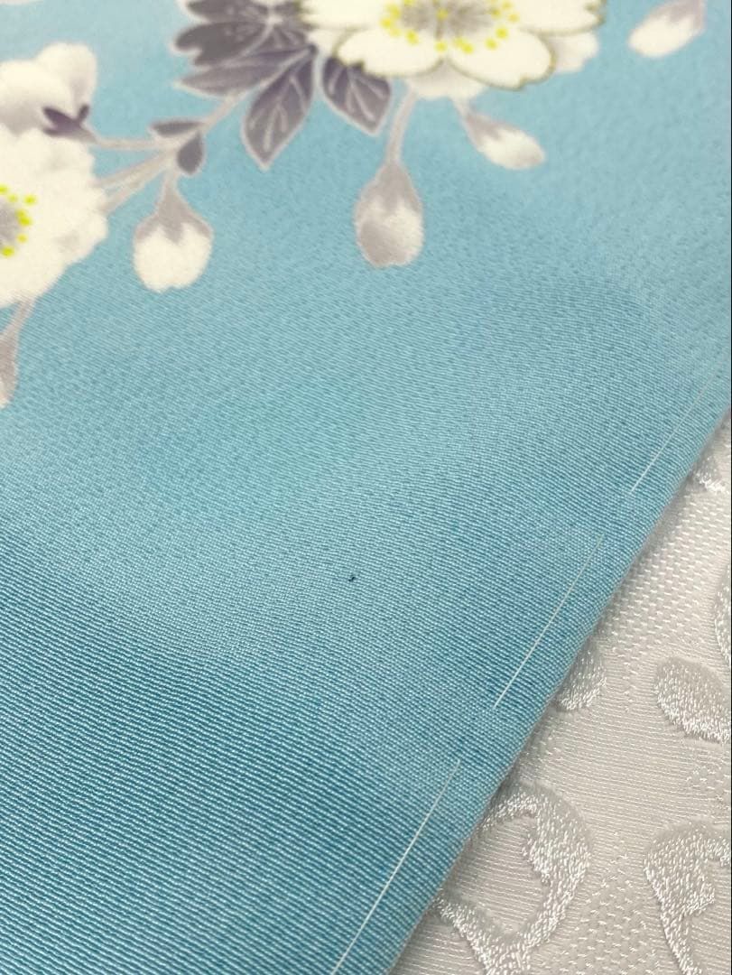 吉澤友禅 十日町 訪問着 金駒 金彩 桜尽くし 正絹 躾糸付き K635