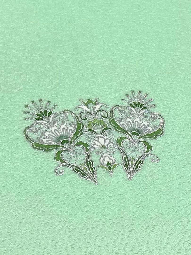 金彩作家 太田洋 付け下げ 反物 銀彩 グリッター 紋意匠 正絹 C305