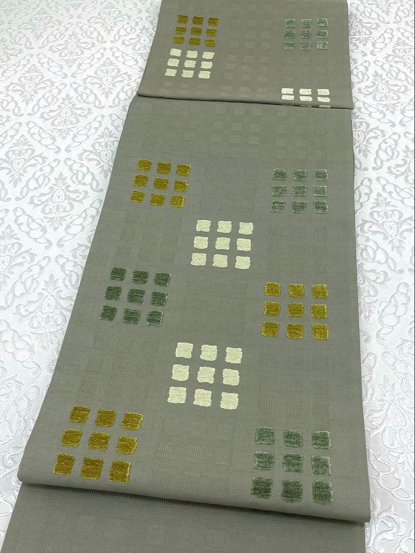 西陣織 杉村織物 浮文織 袋帯 モール織 未使用品 正絹 西陣織 杉村織物 浮文織 袋帯 モール織 未使用品 正絹 H744 - メルカリ