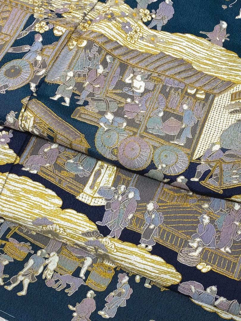 豪華 総刺繍 蘇州刺繍 汕頭刺繍 ますいわ屋扱い 訪問着 金糸 正絹