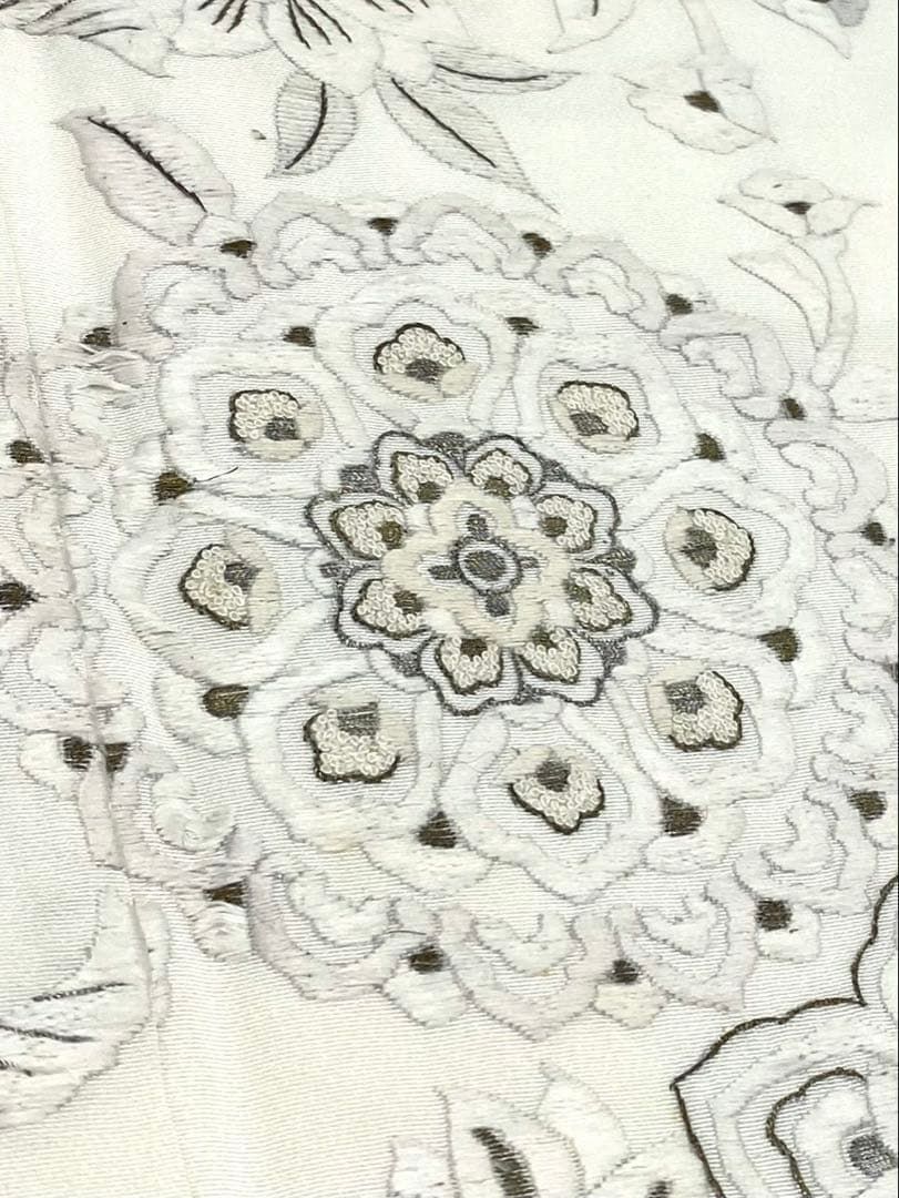 総刺繍 手刺繍 相良刺繍 訪問着 金糸 銀糸 正絹 ガード加工済 躾糸付き