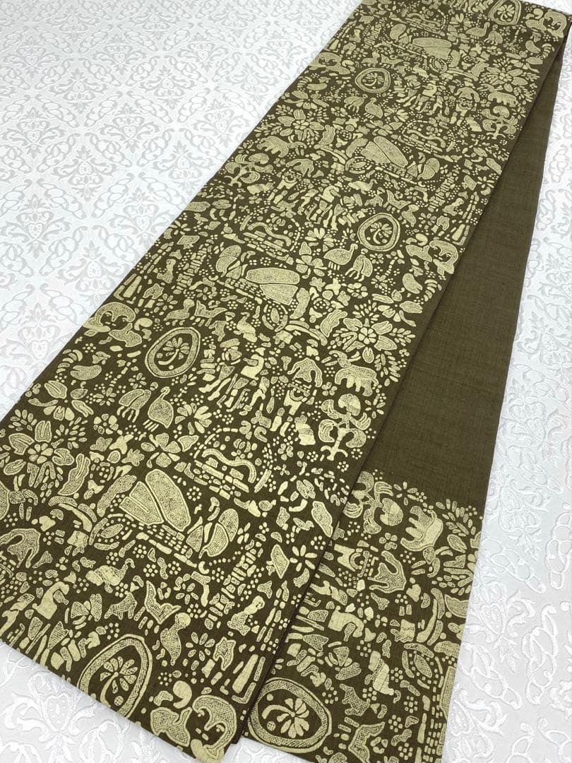 貴久樹 ムガシルク 刺繍 袋帯 鳥 六通 貴久樹 ムガシルク 刺繍 袋帯 鳥 六通 - メルカリ