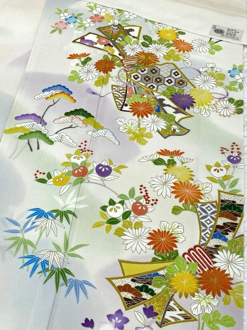 桐壺 菱健 京友禅 訪問着 金駒 金彩 暈し染 正絹 躾糸付き K601 - メルカリ