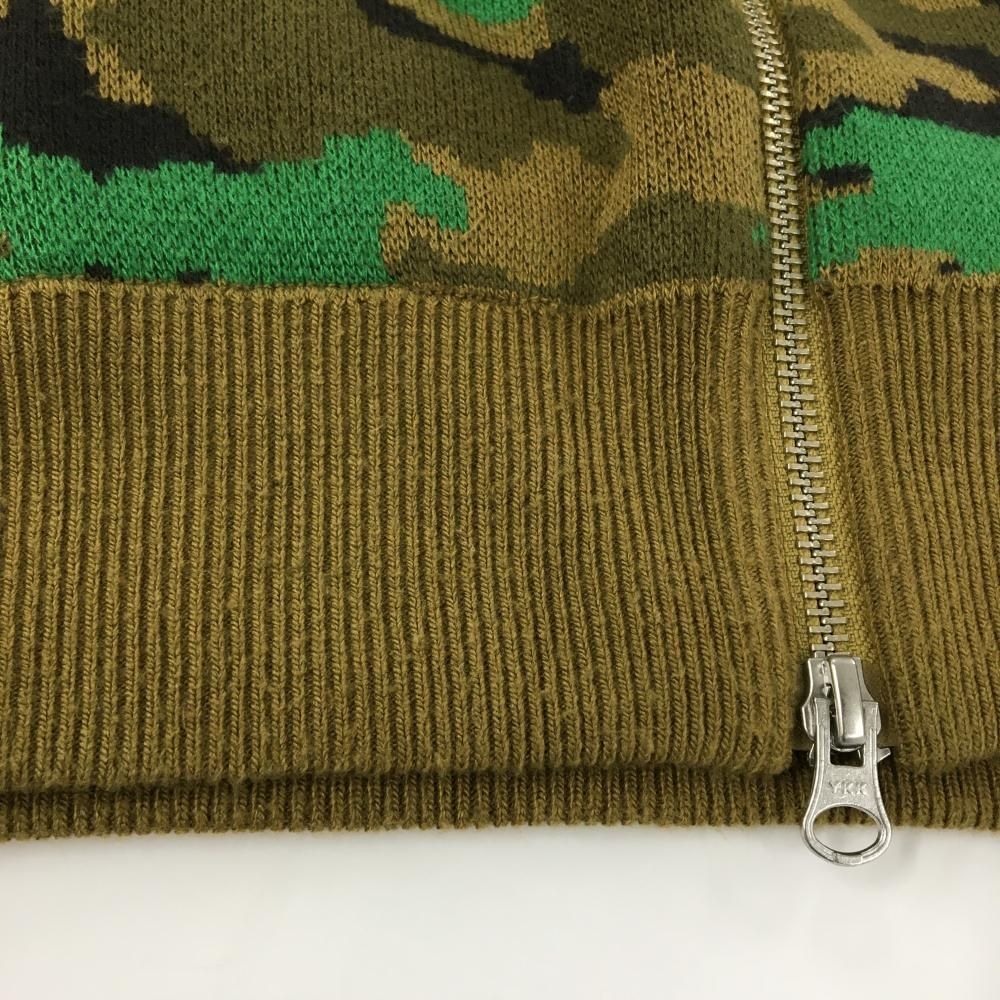 ジャックバニー】新品タグ付 ジップジャケット ニット グリーン 4