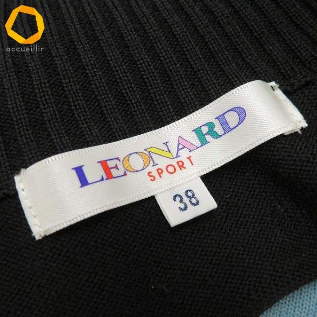 レオナールスポーツ LEONARD SPORT ニット ワンピース ロング ロゴ