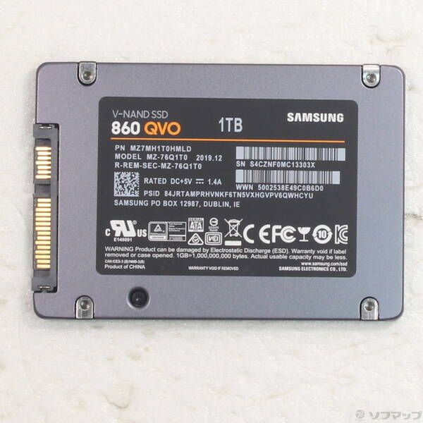 中古品〕 SSD 860 QVO MZ-76Q1T0B／IT【344】 2025年最新版】おすすめSSD
