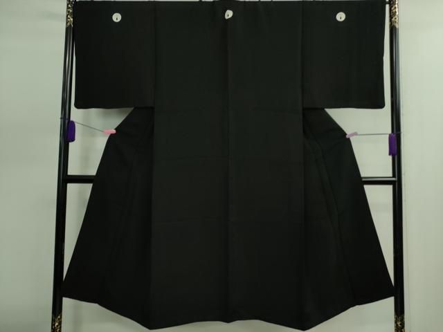 平和屋着物 上 男性 黒紋付 長羽織セット kh 5