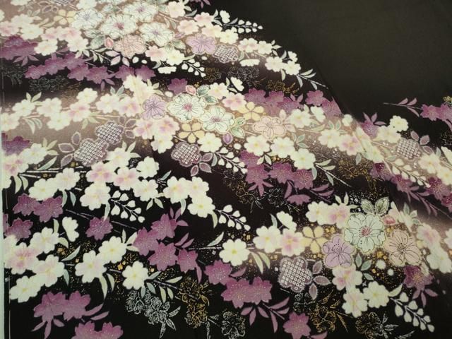 平和屋着物□極上 越後十日町の一流染匠 桐屋・翠山工房 訪問着 辻が花