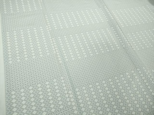 平和屋着物■極上　森英恵・HANAE MORI　小紋　単衣　菱横段文　やまと誂製　洗える着物　逸品　未使用　DZAB0607kh5 平和屋着物□極上 森英恵・HANAE MORI 小紋 単衣 菱横段文 やまと誂製