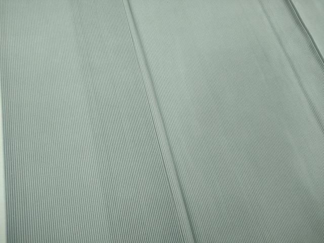 平和屋着物□極上 夏物 色無地 縦絽 ライトブルー色 逸品 未使用