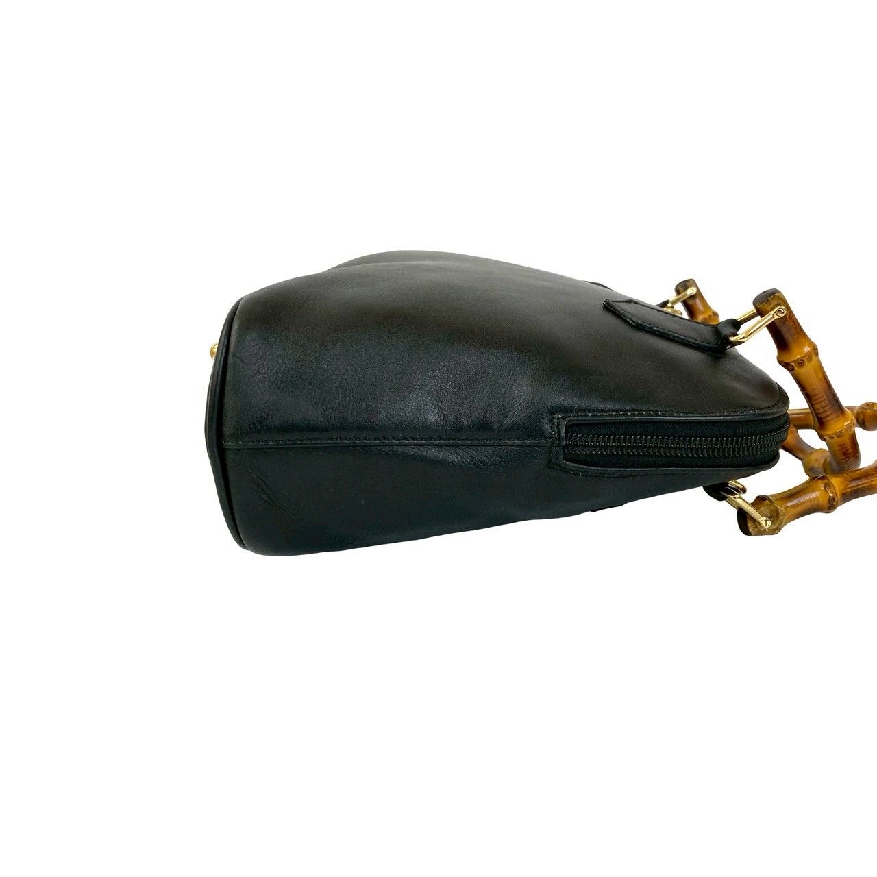 極 美品 GUCCI グッチ オールドグッチ ヴィンテージ バンブー レザー