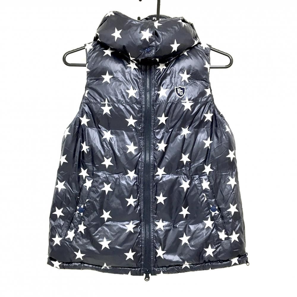 PEARLY GATES 星柄 リバーシブルダウンベスト サイズ4 パーリーゲイツ 星柄 ストア リバーシブルダウンベスト 0