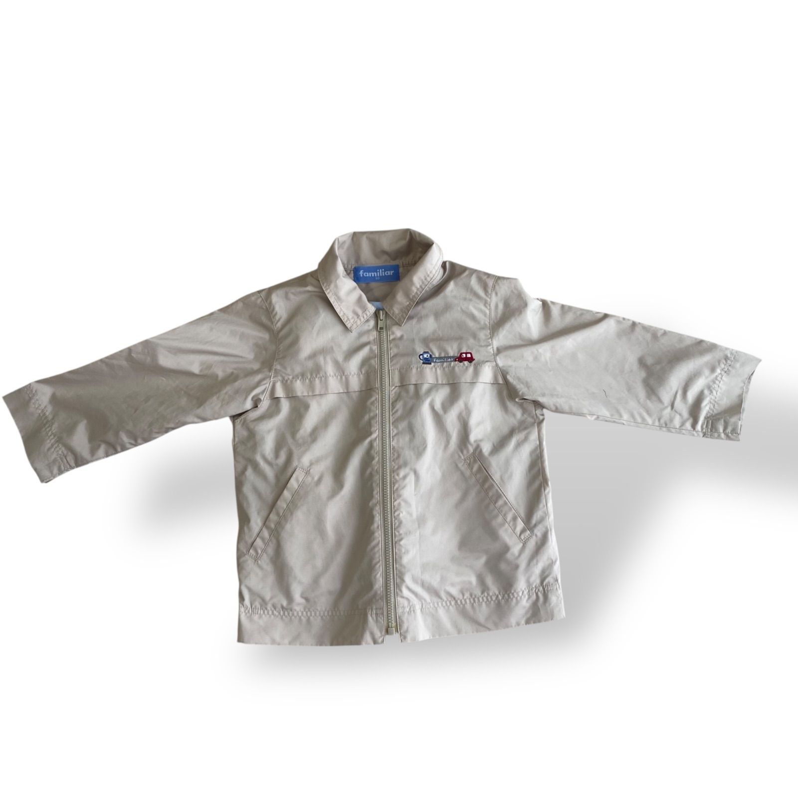 ファミリア】90cm ベージュ アウター ショートコート ファミリア】90cm